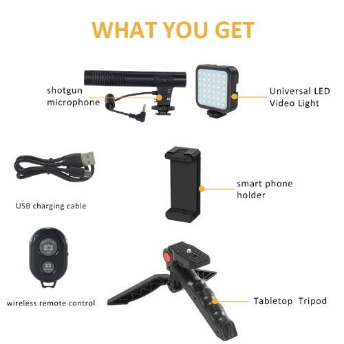 AY-49 Vlogging & Tripod Video Making Kit