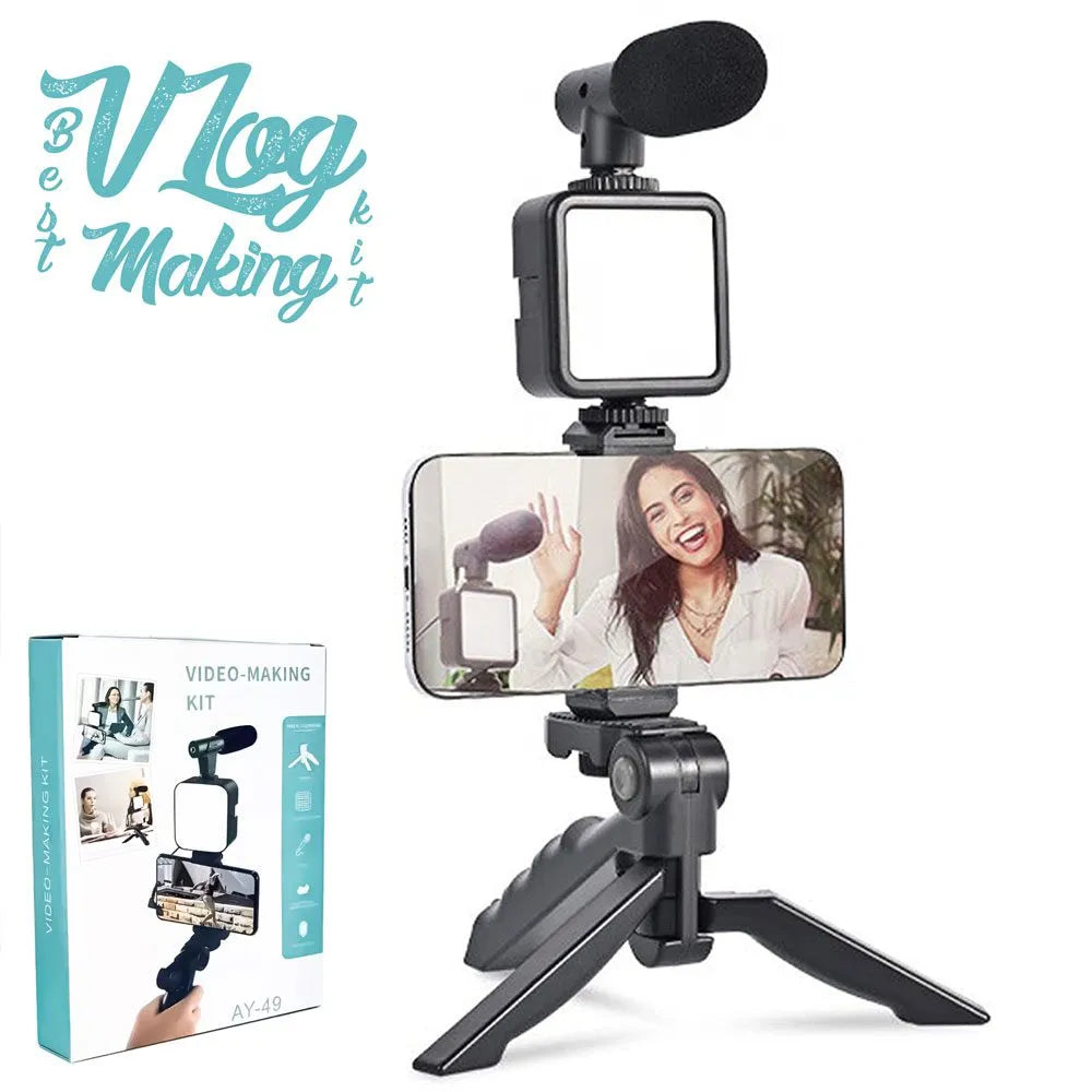 AY-49 Vlogging & Tripod Video Making Kit